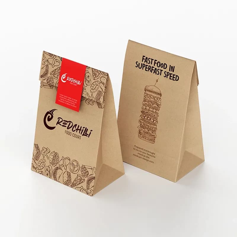 Branded paper bags designed by GDMR