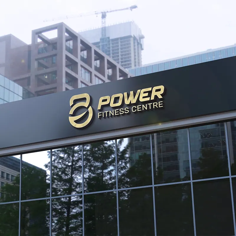Power Fitness Wall Signage by GDMR Foundation