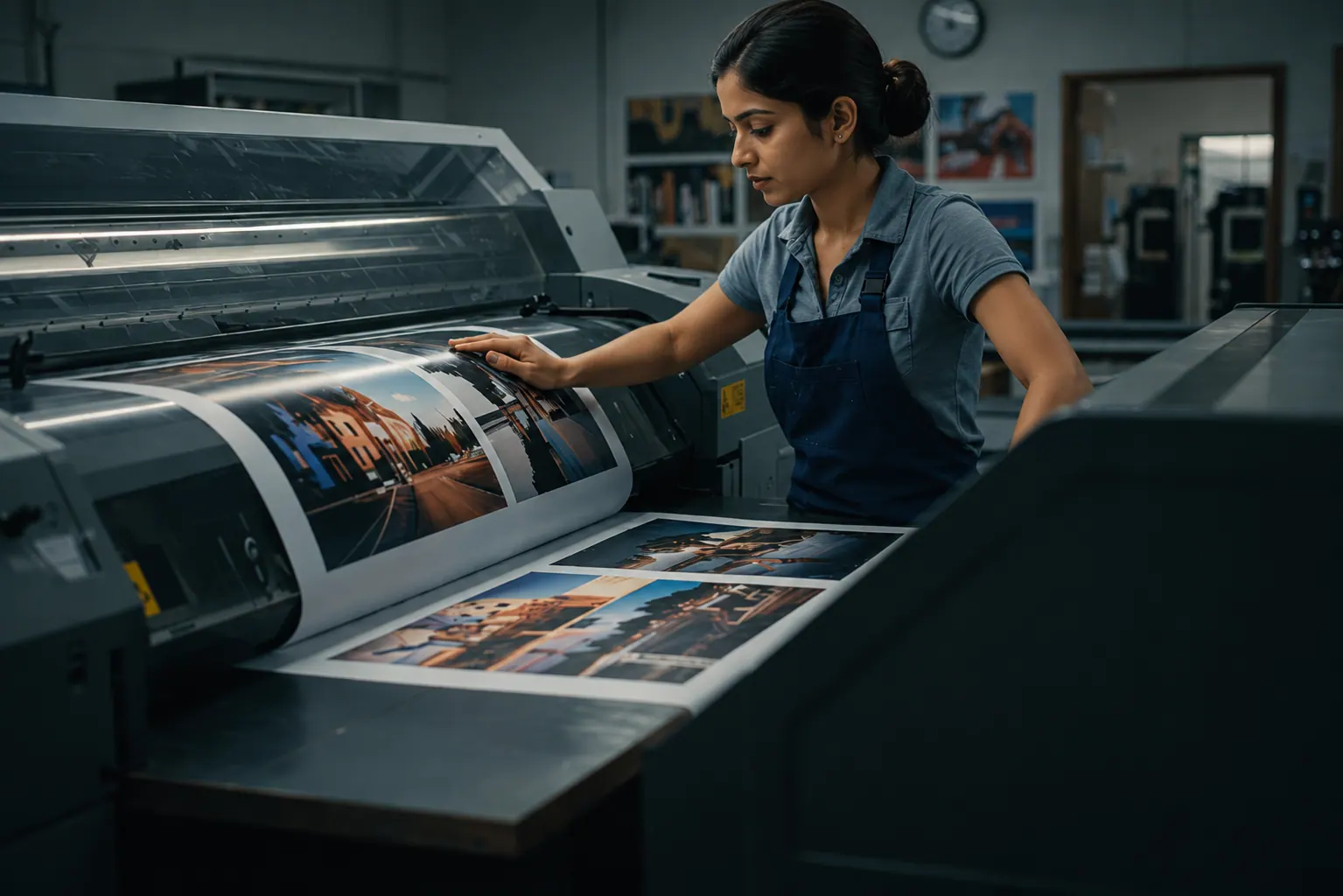 Large-format printing at the GDMR in-house print unit