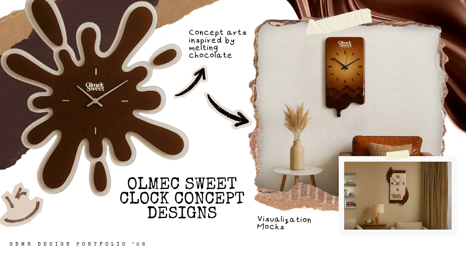 Sweet clock concept designs for Olmec by GDMR