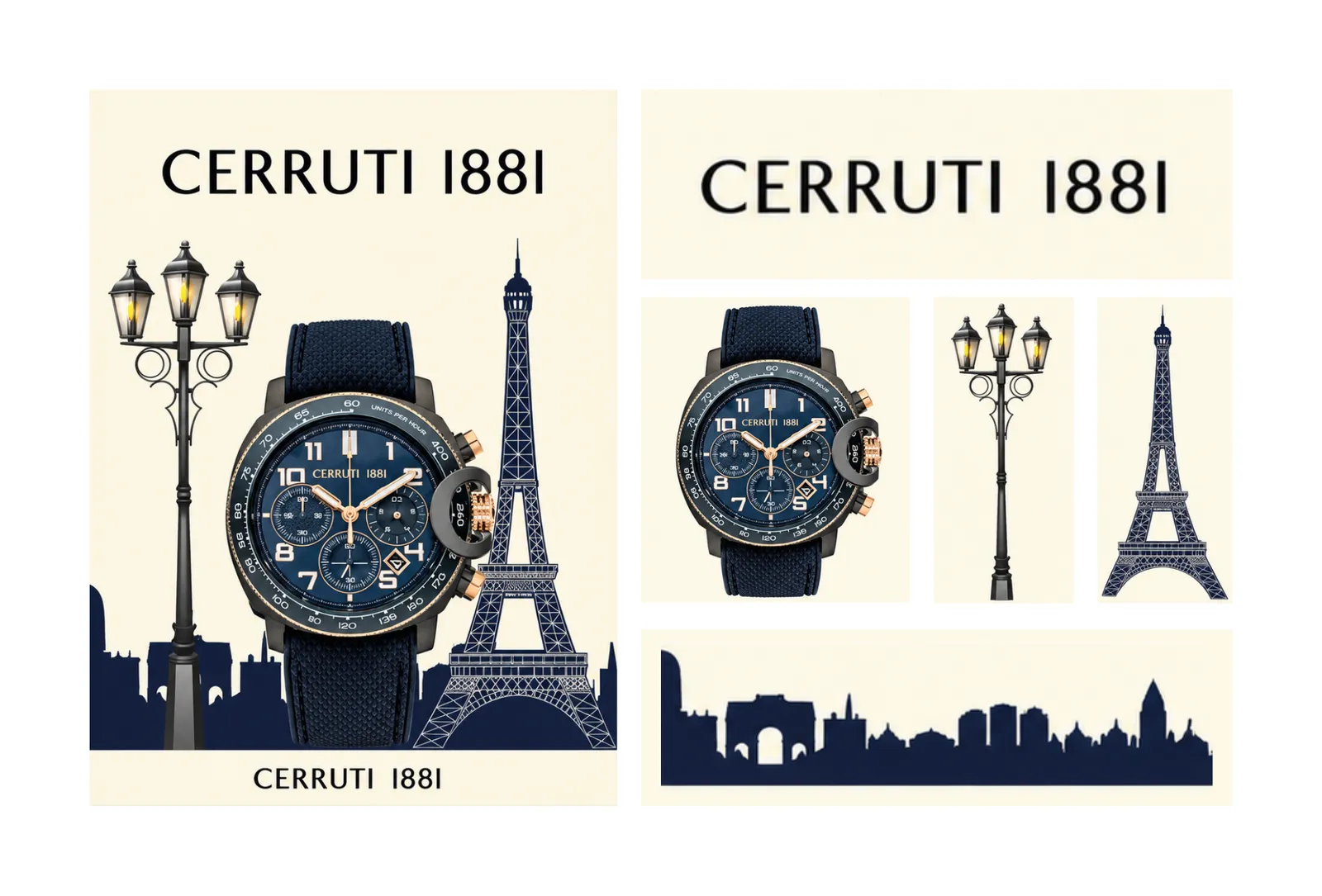 Cerruti 1881 focal point for Titan · Cerruti 1881 by GDMR
